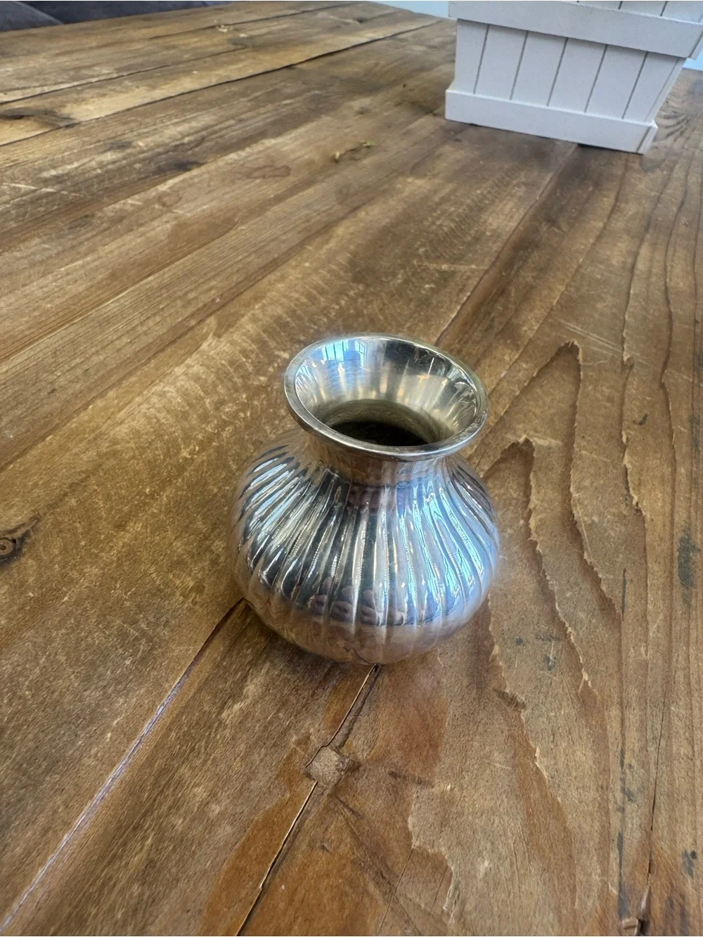 RESTORATION HARDWARE small silver plated bud vase